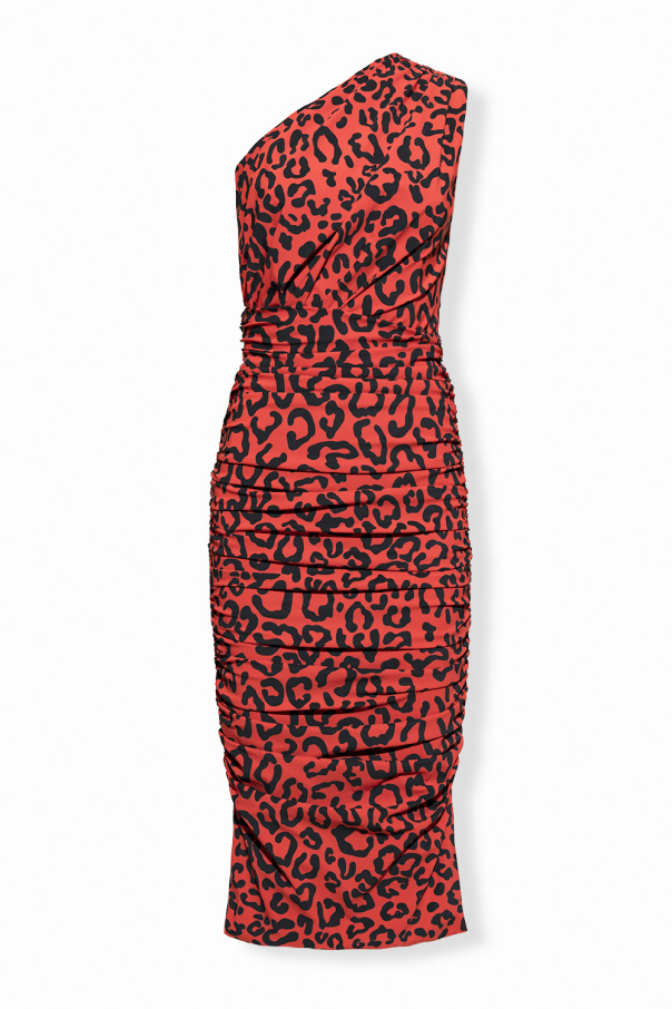 Lavish alice red leopard clearance print dress